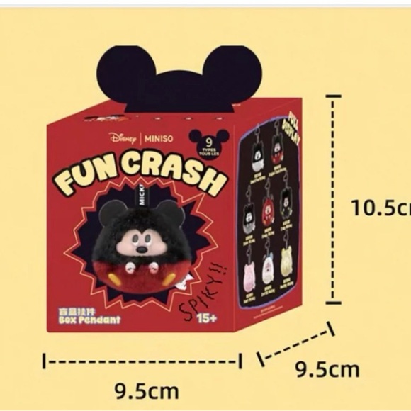 🚨PLEASE USE THIS LISTING🚨Disney - MINISO Mickey Mouse Fun Crash Keychain Confirm - Picture 2 of 3